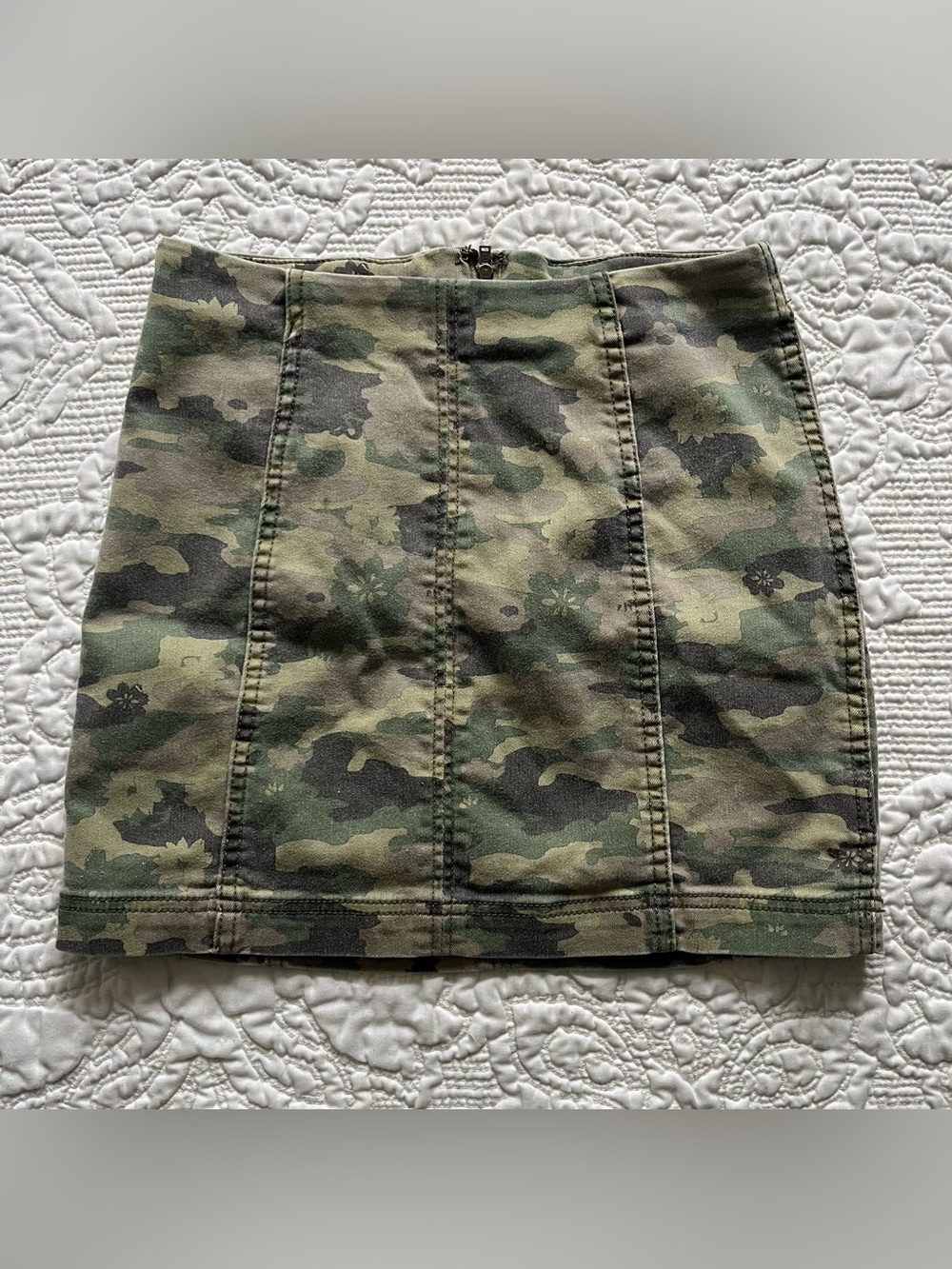 Free People Floral Camo Skirt